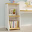 Kids Study Desk With Bookshelves And 2 Stools