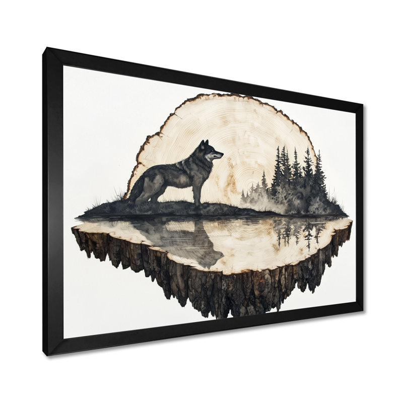 Gianelli - Animals Wall Art, Reproduction encadrée d'une seule photo, Noir, noir, noir, noir, H 12 po x l 20 po