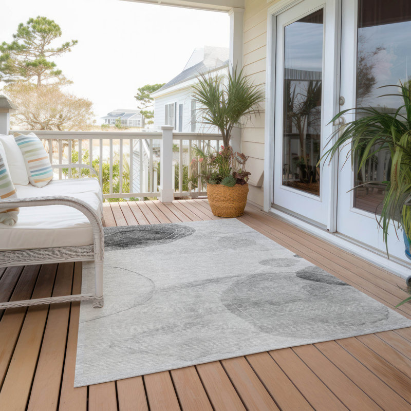Tapis intérieur / extérieur Jabdiel, Rectangle 5 pi x 7 pi 6 po