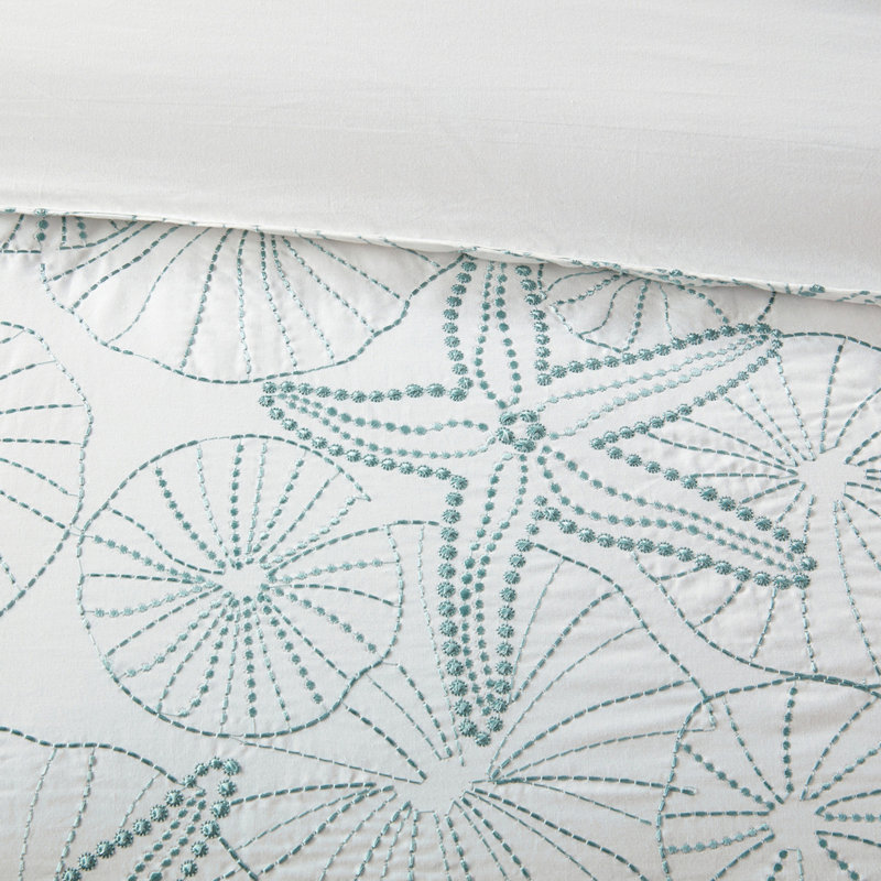 Ensemble de housse de couette brodée Coastal