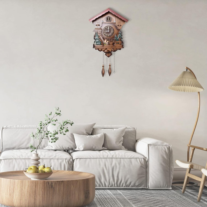 Michaela Solid Wood Wall Clock