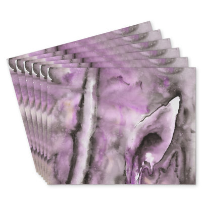 Purple Polyester Masvingo Set of 6 | Home Decor Essentials