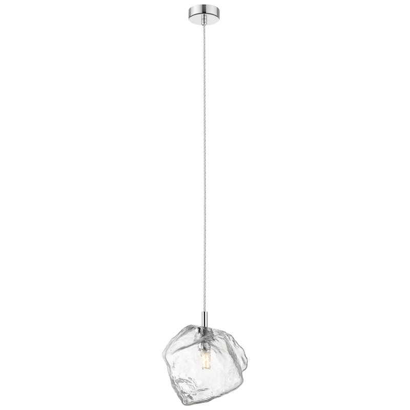 Luminaire suspendu géométrique à 1 lumière Mcginty, H 13 po x l 6,75 po x P 6,75 po