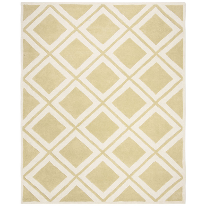 Teresita Hand Tufted Wool Geometric Rug, Rectangle 8' x 10'