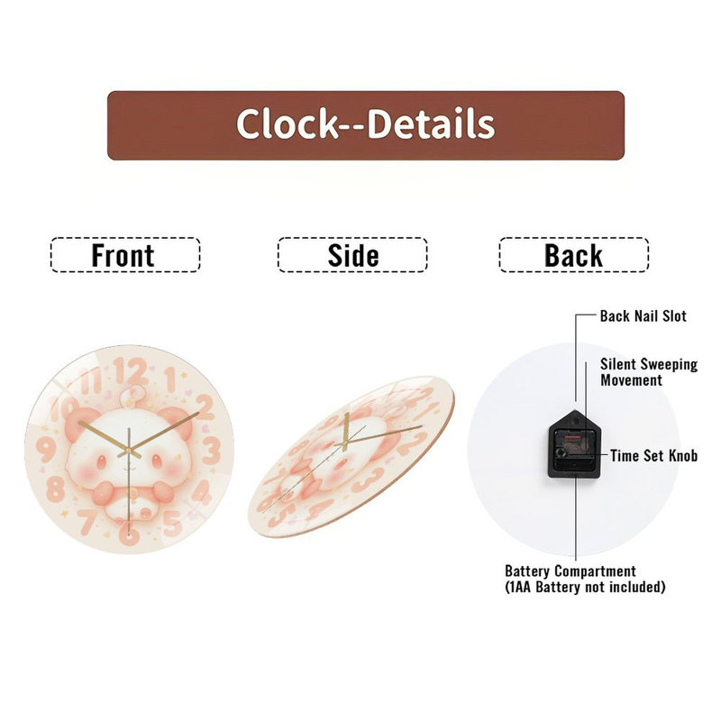 Horloge murale 12 po