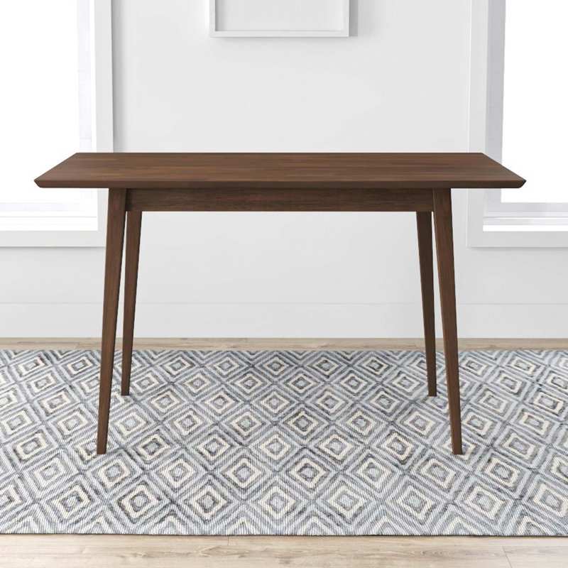 Table de salle à manger rectangulaire Mary, Brun, H 29,50 po x L 35 po x l 63 po