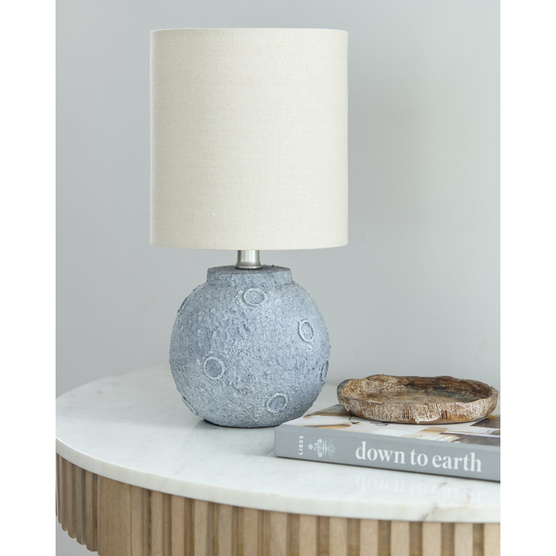 Lampe de table Katelynd, Gris, Beige