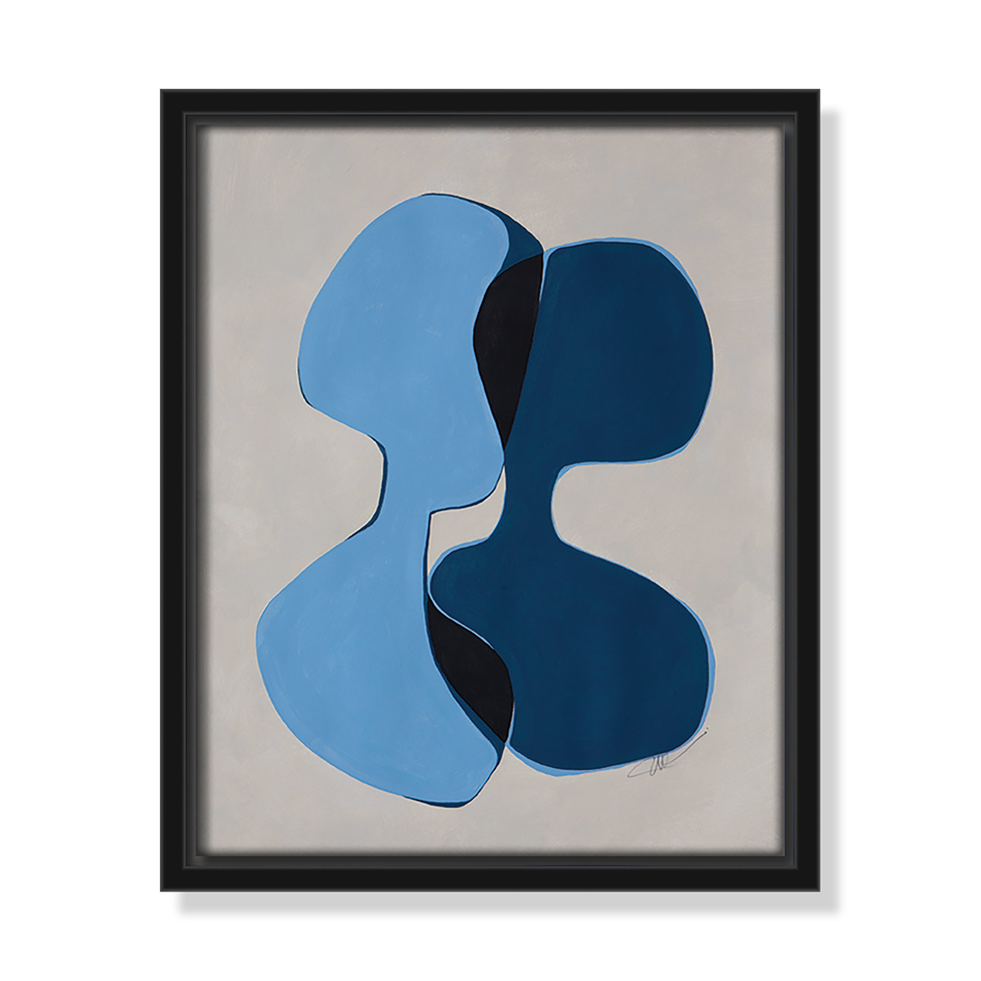 In Unity I by Filippo Ioco For Casa Fine Arts, Black Framed, 11.5" H x 9.5" W x 2" D