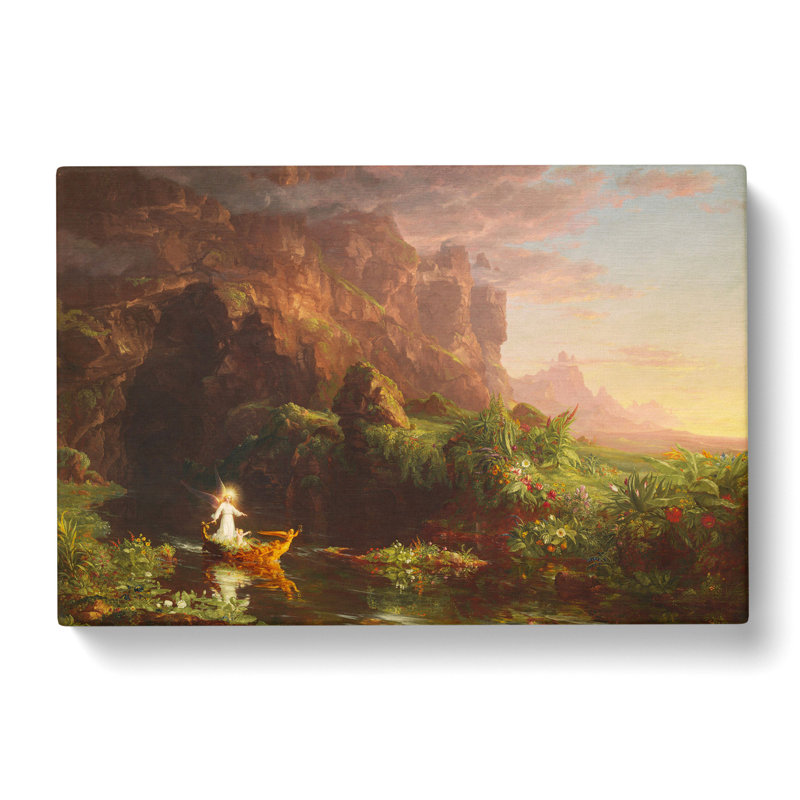 The Voyage Of Life Childhood by Thomas Cole - Wrapped Canvas, 35cm H x 50cm W x 3cm D