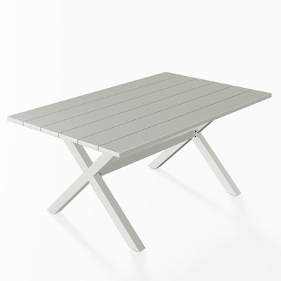 Rectangular Outdoor Dining Table - 160 cm W 98.3 cm D