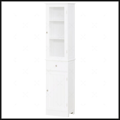 Kleankin Slim Bathroom Storage Cabinet