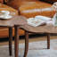 Ensemble de tables basses en noyer