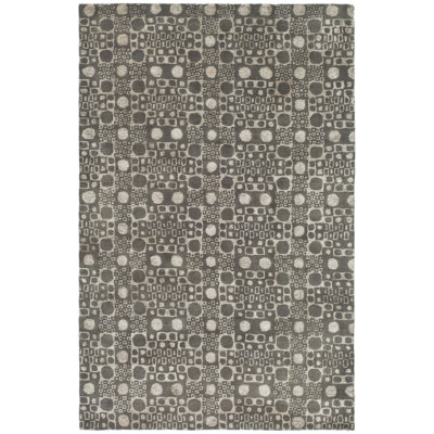 Tapis gris foncé / ivoire Freda