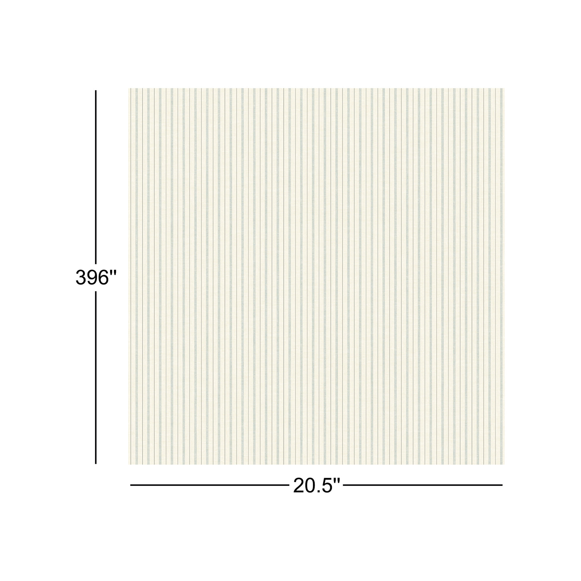 French Ticking Wallpaper, Light Blue
