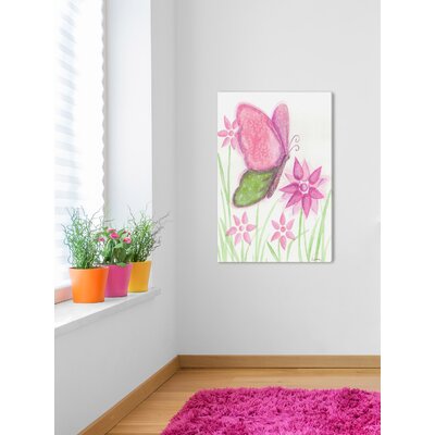 1 Butterfly"" by Reesa Qualia Painting Print on Wrapped Canvas -  Marmont Hill, MH-REEQUA-01-C-18