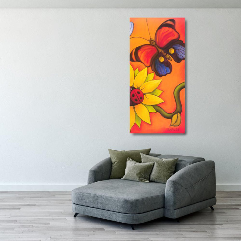 Butterfly and Ladybug, 40'' H x 19'' W