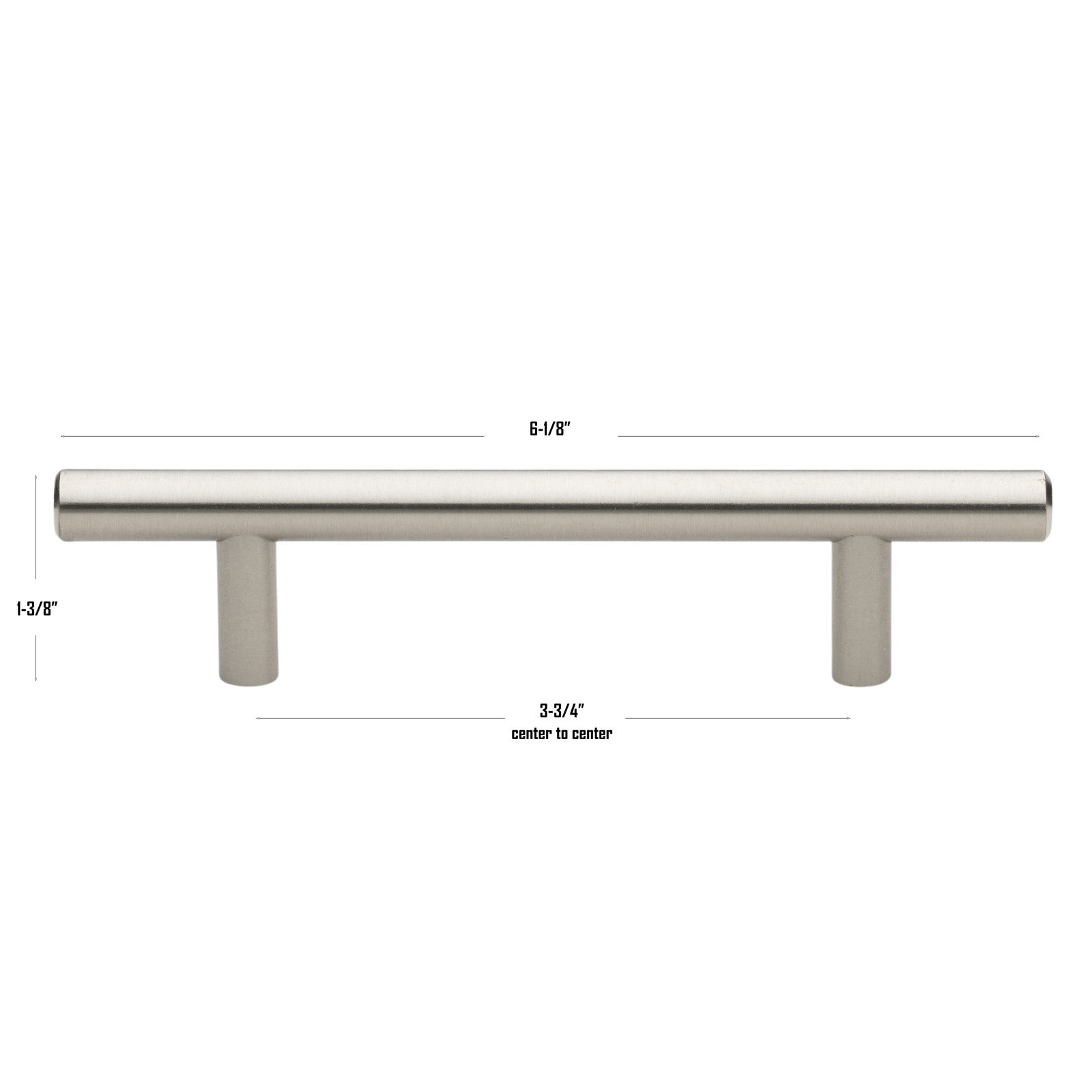 Roman Bar Pull, Stainless Steel, 3 3/4"