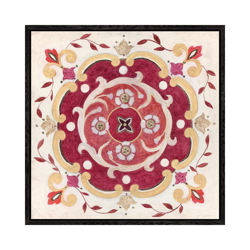 Bohemian Ruby by Tava Studios - Gallery-Wrapped Canvas Giclée on Canvas, Black Framed, 66.04 cm H x 66.04 cm W