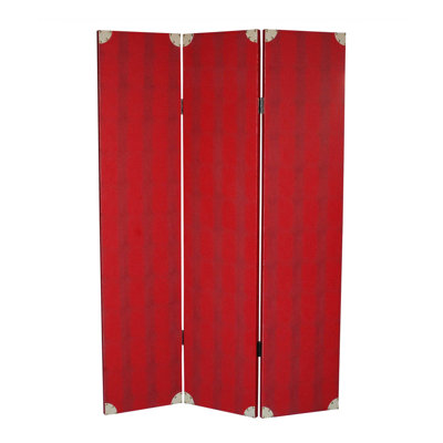 Dimmick 47'' W x 71'' H 3 - Panel Solid Wood Folding Room Divider