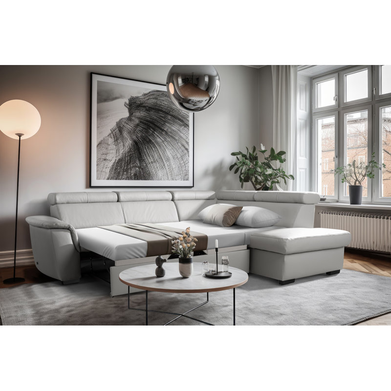 4 Seater Sectional, Right Hand Facing, Platinum