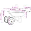 vidaXL Wheelbarrow Silver and Black Steel Outdoor Gardening Tools Cart Rugged