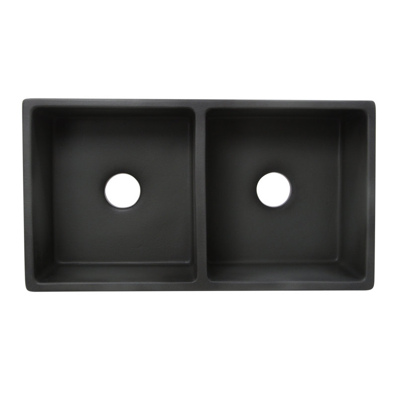 Vineyard 33'' L Double Basin Kitchen Sink