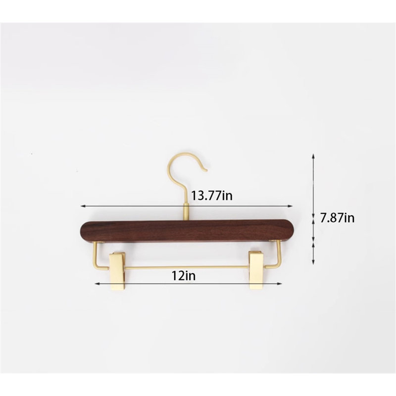 Porte-pantalons en bois massif de haute qualité, 6