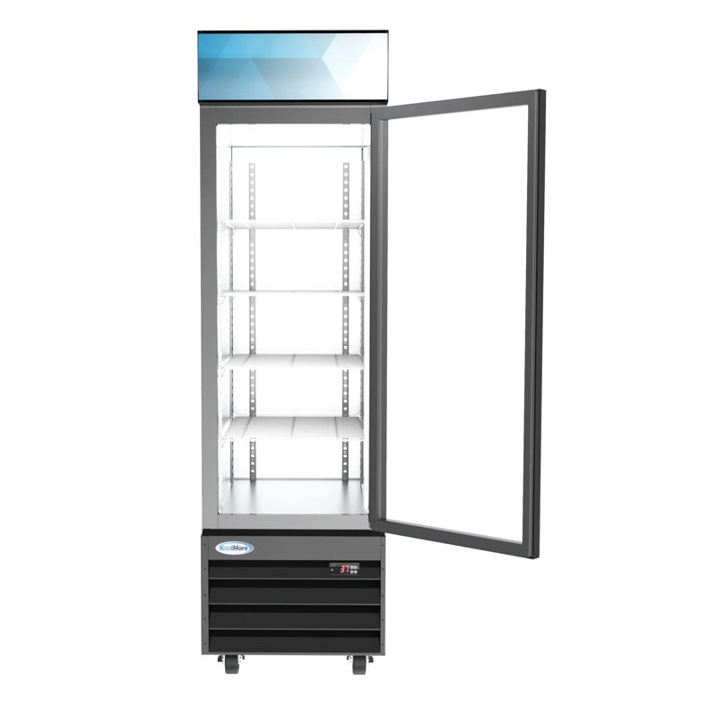 Porte en verre 13 pi. Cu. Réfrigérateur de marchandisage