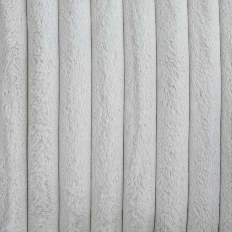 Coussins réversibles Modern, Velours côtelé gris pâle