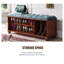 Banc rembourré brun-1236888601