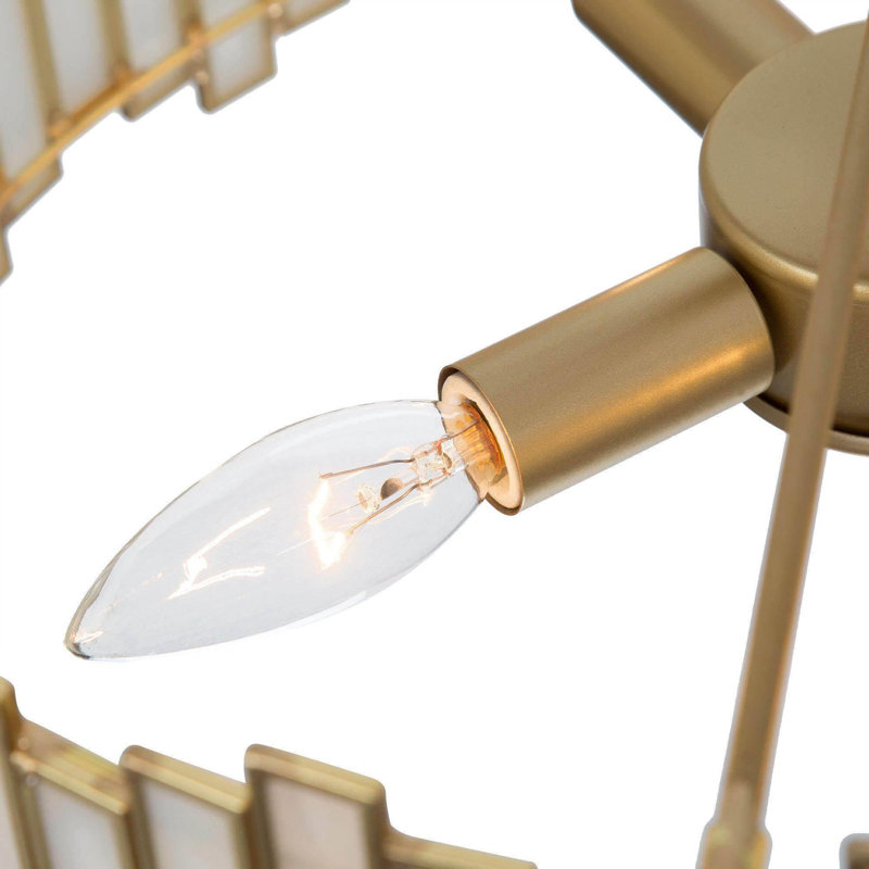 Atchison 4-Light Dimmable Drum Chandelier UL Certified