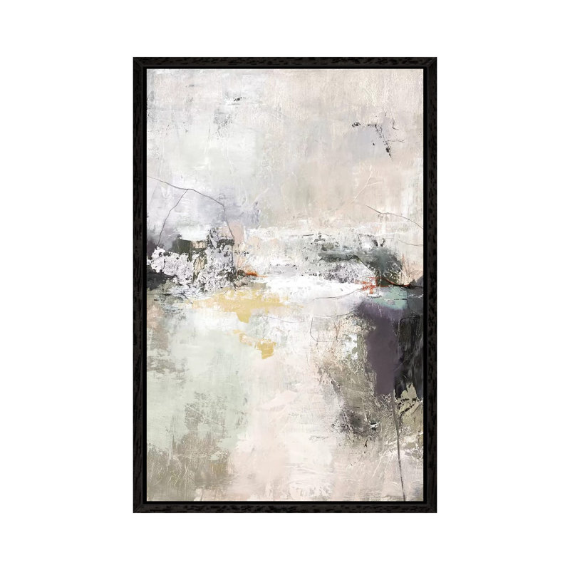 Garden Gate - Painting on Canvas, 66.04cm H x 45.72cm W x 3.81cm D, Black Framed