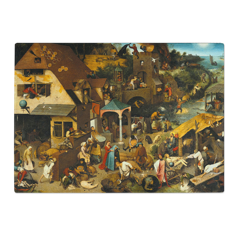 The Dutch Proverbs by Pieter Bruegel the Elder Chopping Board, 28.5cm W x 39cm L