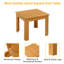 Table d'appoint en bois Brijette
