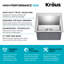 Évier de cuisine en acier inoxydable KRAUS Standart PRO-98155465-98155466
