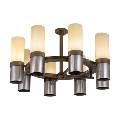 Lustre cylindrique unique à 8 lumières Teniyah