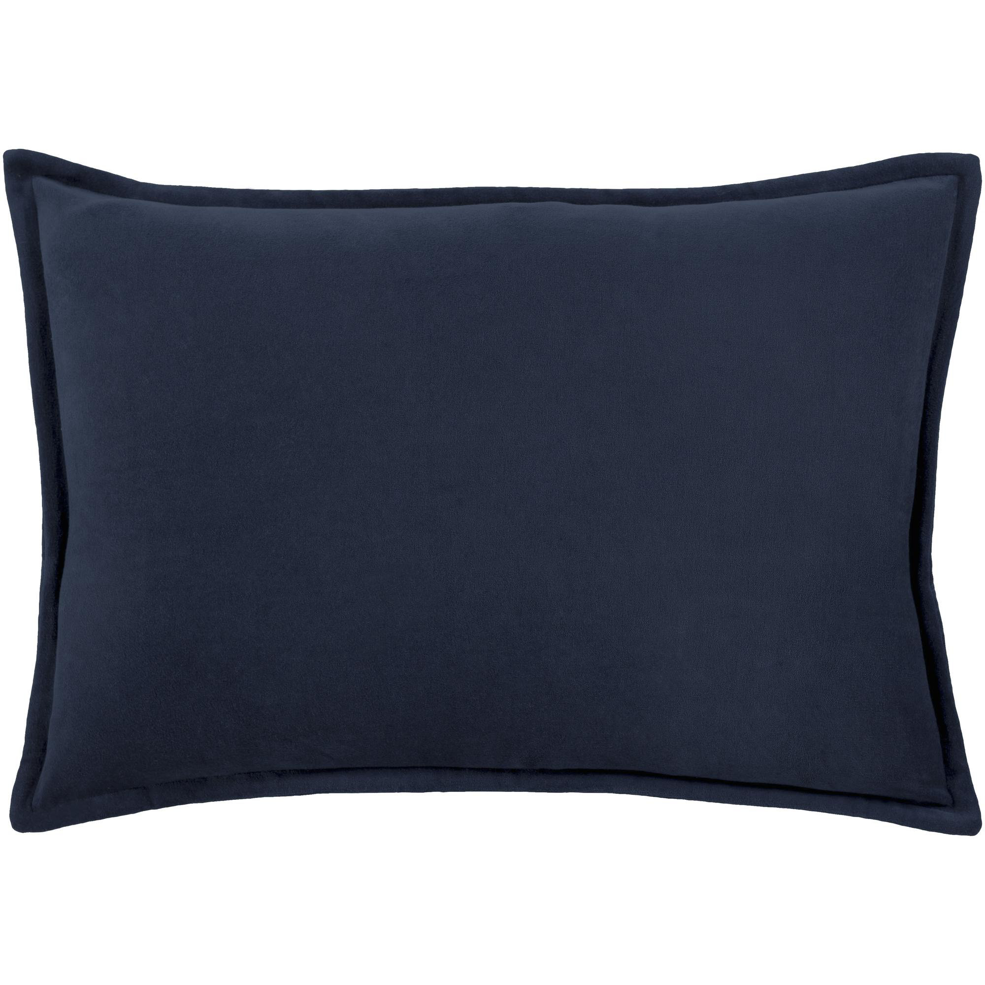 Norwin Cotton Throw Pillow, Navy, Pillow Cover Only - No Insert, 13"H x 19"W