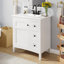 Meuble-lavabo 30 po avec lavabo en céramique-345438762