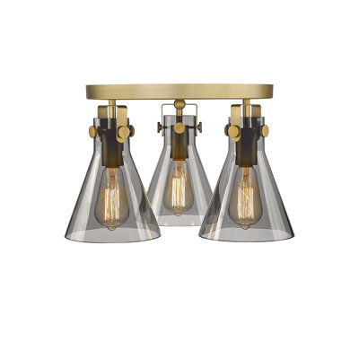 Skokie Glass Semi Flush Mount