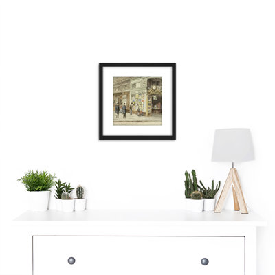 Martial Road Paris Boulevard Staliens 1877 Illustration - Single Picture Frame Painting