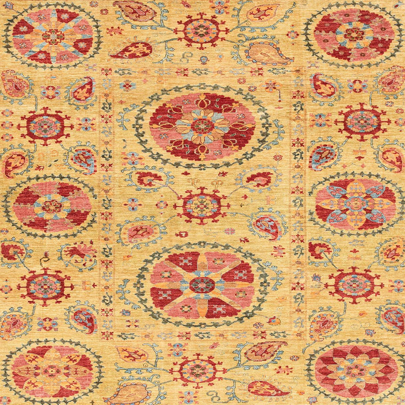 Abstract Indoor Rug, Square 7'
