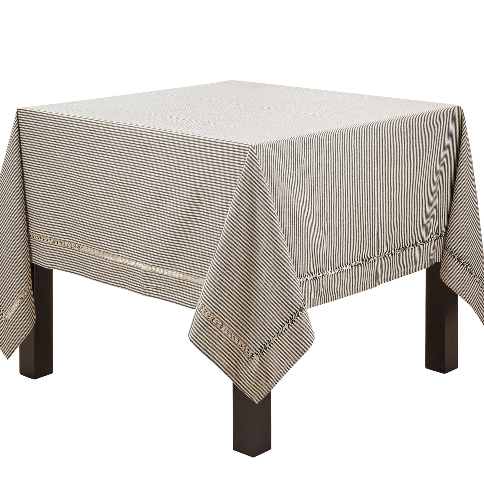 Jaylin Collection Striped Tablecloth, 70"L x 70"W
