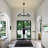  5-Light Dimmable Chandelier with Clear Glass Cylinder Shades-1984329305