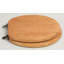 Siège de toilette rond en chêne massif Designer-16049400-16049401