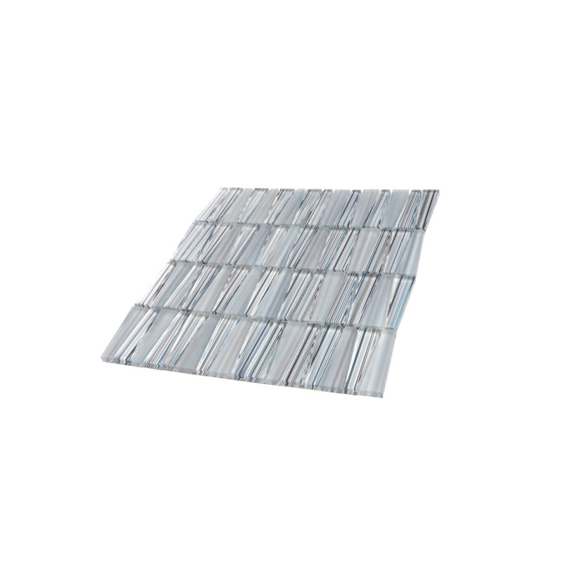 12"X12.9" Triangle Glass Mosaic Tile