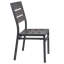 Chaise d'appoint de salle à manger en aluminium H & D Barnwood