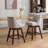 Rolland Counter Height Swivel Barstools, 26'' H Seat Height Upholstered Bar Stools Set of 2-1231659713