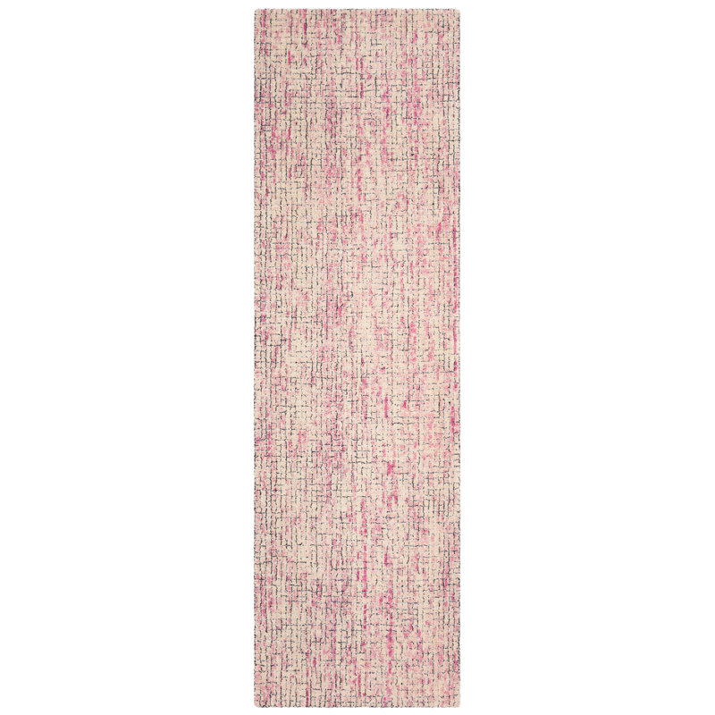 Tapis en laine touffeté à la main Cervantes, Tapis de couloir 2 pi 3 po x 8 pi
