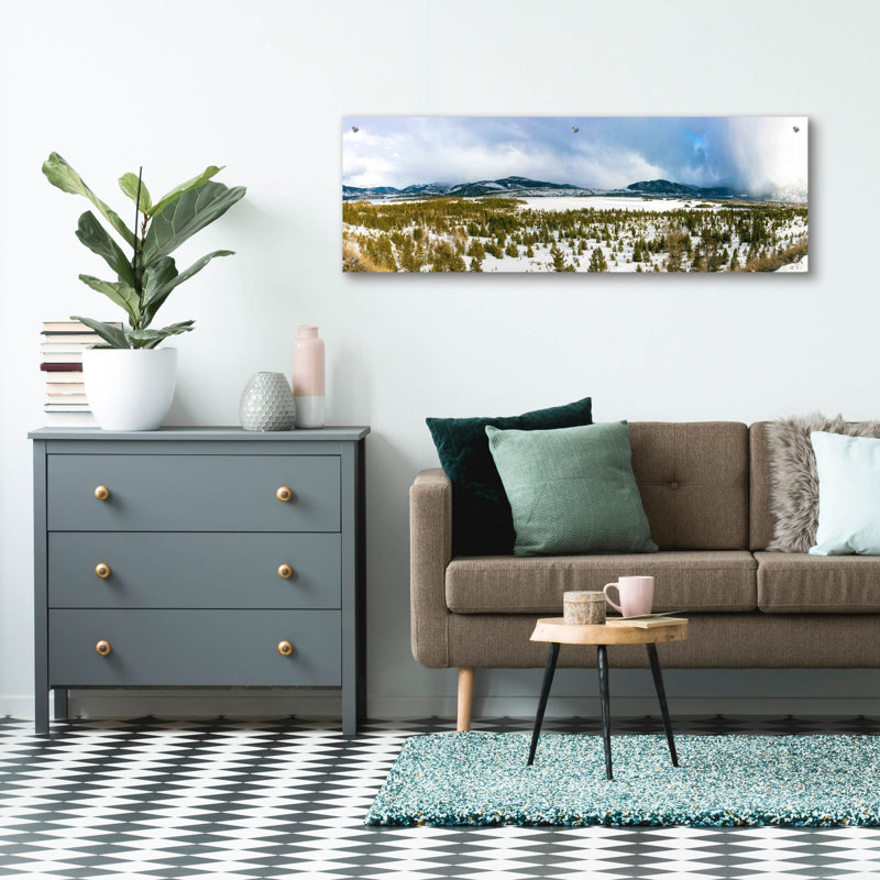 «Lake Dillon Colorado» par Epic Portfolio, art mural en verre acrylique, H 16 po x l 48 po