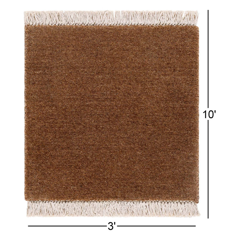 Clio Hand Loomed Wool Indoor Rug, Rectangle 3' x 10'